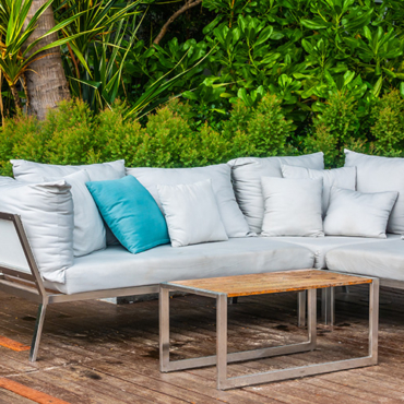 can garden furniture cushions be left outside