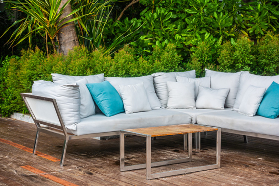can garden furniture cushions be left outside