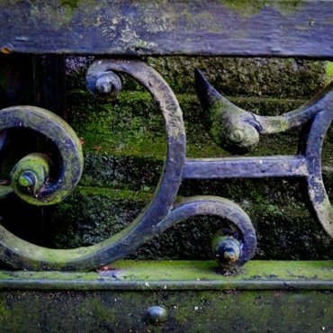 remove algae metal furniture