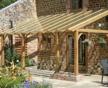 how to build a wooden gazebo attached to house