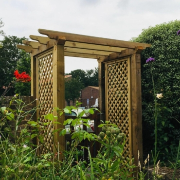 How to Build a Simple Arbour with Planter Boxes & Creative DIY Ideas 2