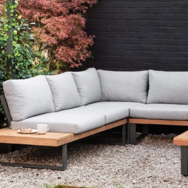 amberley four-piece teal sofa set