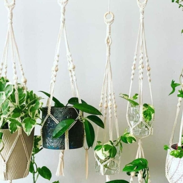 How to Make a Hanging Plant Pot Holder 1