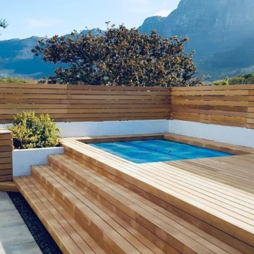 raised pool decking