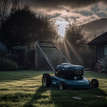 hand pushed petrol lawn mower